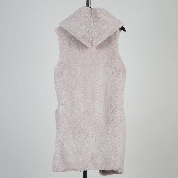 Women's Fleece Vest Hoodie One Size - Picture 6 of 10